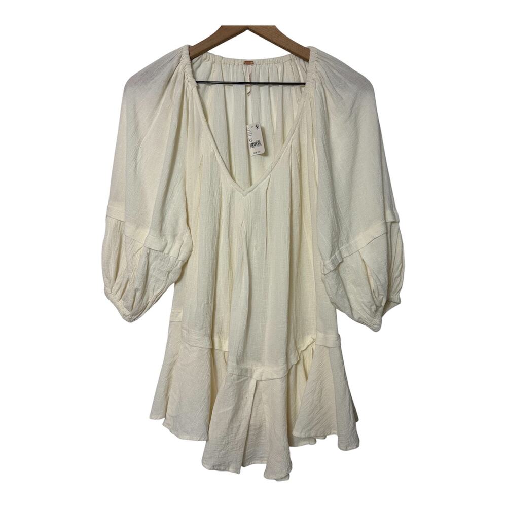 Free People Ivory Boho Blouse XS NWT